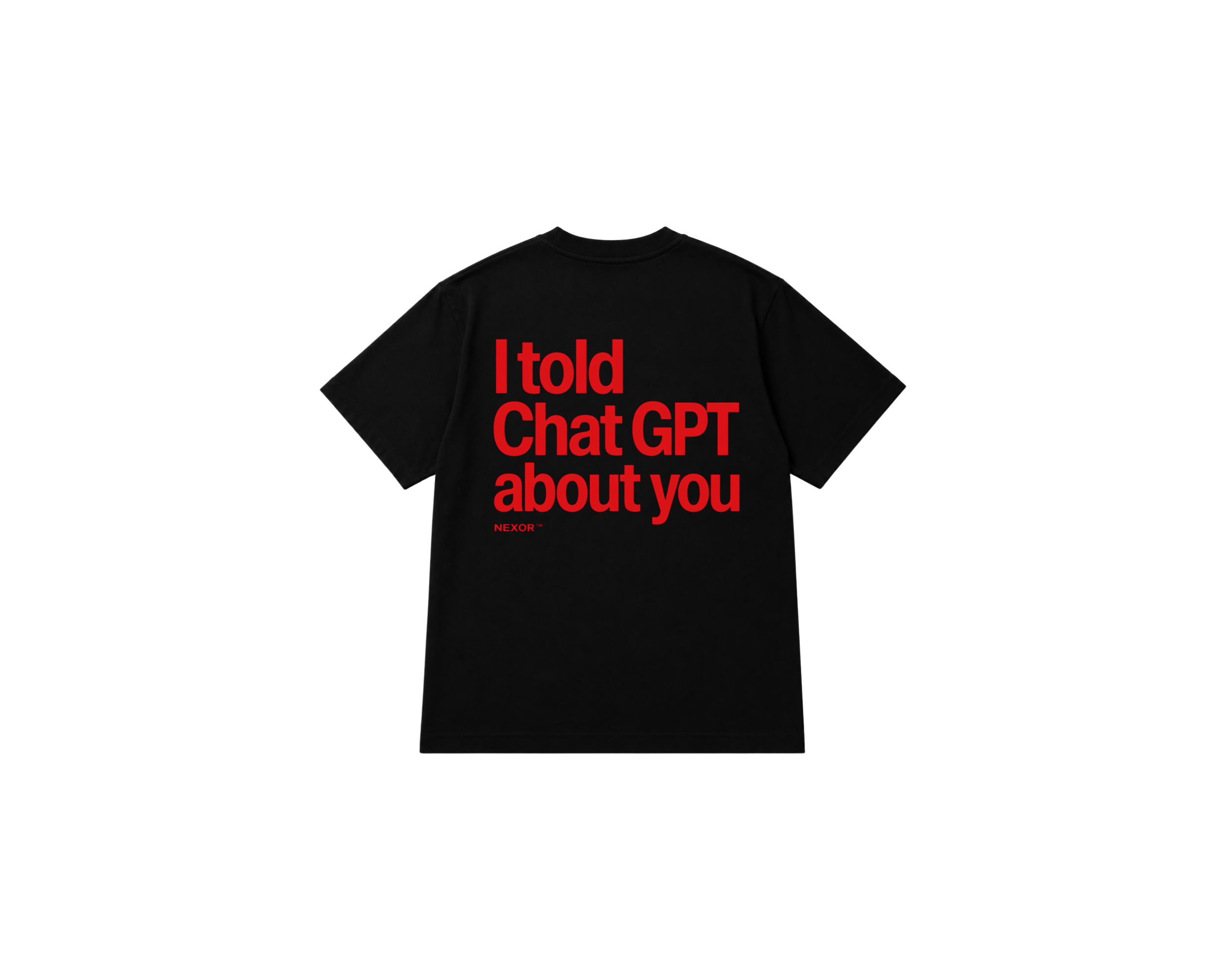 I Told ChatGPT About You Tee – White